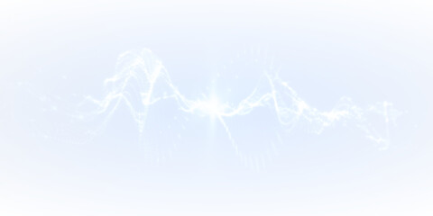 Satin trail PNG Overlay on a transparent background with glitter mist and smooth fade for typography.