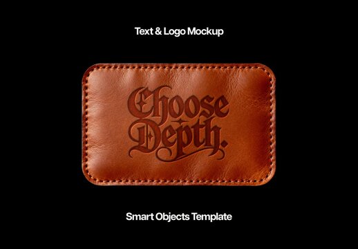 Leather Patch Mockup