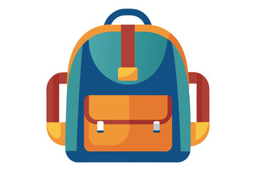 vector illustration of a backpack