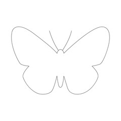 Delicate butterfly with symmetrical wings, , a symbol of transformation and beauty