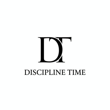 Minimalist Discipline Time Monogram DT Logo