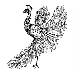 Travel and Nature Illustrated in Vector Style, This Vibrant Dynamic Flying Bird Illustration Vector is Perfect for Digital Freedom Promotions in Flat Design.