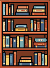 Aa shelf with books on it