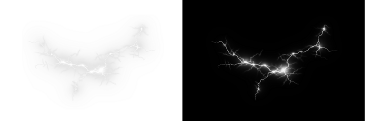 Png PNG Lightning Overlay with Transparent Background for Isolation