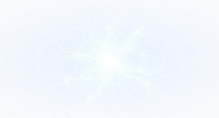Png Electric Discharge PNG with Blue Lightning Overlay on transparent background