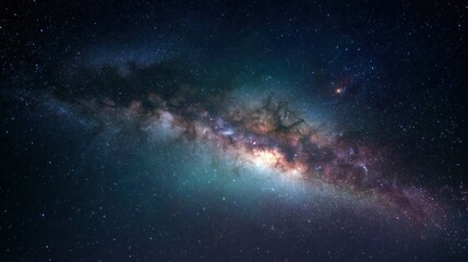 Fototapeta premium Milky way galaxy in space starry night