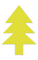 クリスマスツリー、黄色、Xmas