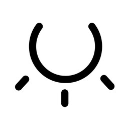 アイコンとして電気点灯マーク