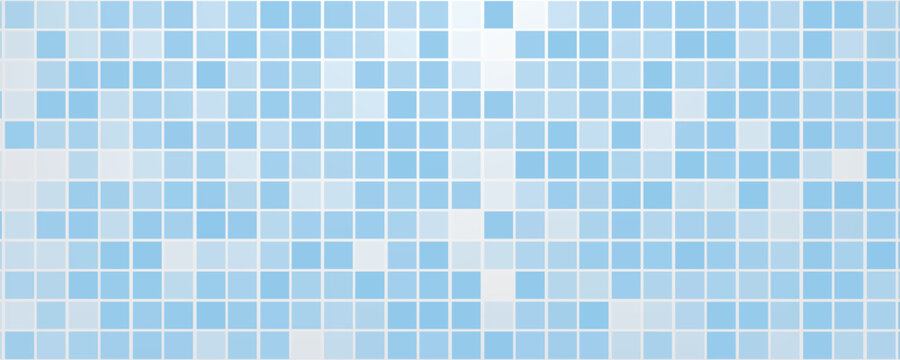 Ceramic blue pastel seamless tile pattern, bathroom and pool tile, tile background, ceramic tile wall, blue pastel background 3d render illustration