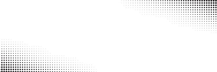 Dot background. Halftone texture, gradient dots pattern, half tone wallpaper with copyspace, spot fade vector illustration