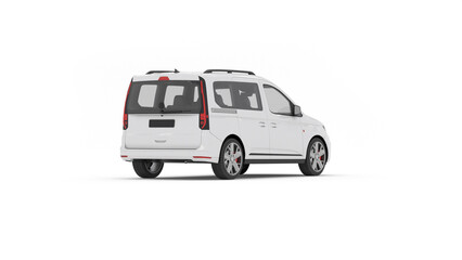 Collection of Blank White Transport Vehicles for Branding. Public Transport and Logistics Fleet. Side, Front and Rear Views.