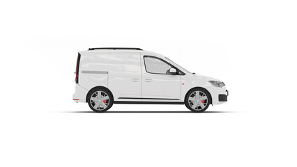 Collection of Blank White Transport Vehicles for Branding. Public Transport and Logistics Fleet. Side, Front and Rear Views.