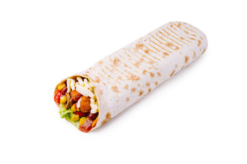 Delicious burrito packed with fresh ingredients ready to enjoy