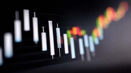 Obraz premium Modern Financial Market Analysis Visualization Techniques