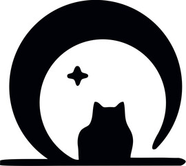 black cat silhouette