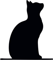 cat silhouette vector