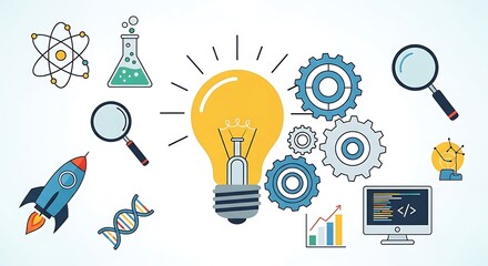 Innovation and Discovery - A Visual Representation of Scientific Exploration.