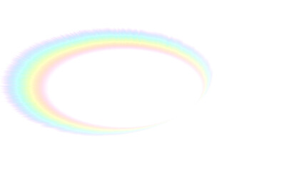 Abstract rainbow streak line with transparent background 