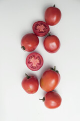 tomato concept image on a white background