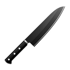 Fototapeta premium a simple black knife icon possesses a sharp edge