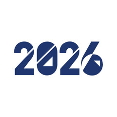 2026 modern typography design vector illustration