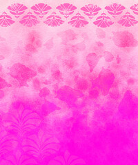 Digital Stationary Art Nouveau Watercolor Illustration