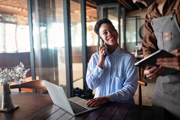 Smart restaurant technology and digital transformation making fast secure cashless transactions easy