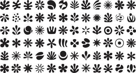 Fototapeta premium Abstract Organic and Botanical Shape Collection