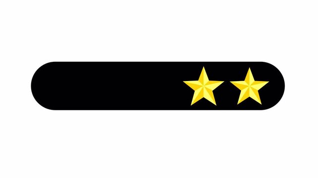 rating star, five star rating animaton video slide popup