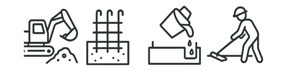 Man is working with a shovel and a bucket