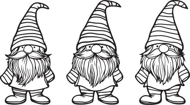 Three wise men cartoon vector illustration of people