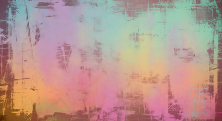 Abstract textured background with pastel watercolor paint strokes and gradients