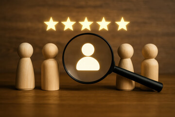User rating with star icons reflect customer review quality feedback and satisfaction evaluation