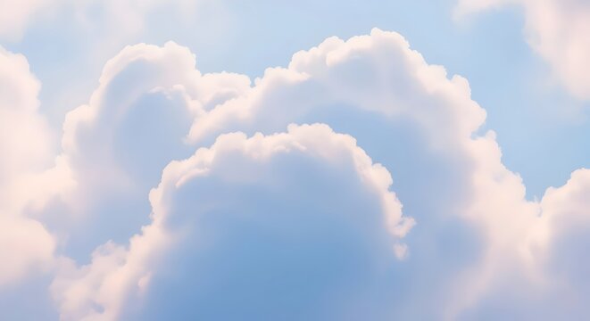 Close-up of Fluffy White Clouds