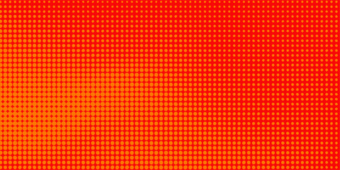 Dots halftone orange color pattern gradient texture with technology digital background