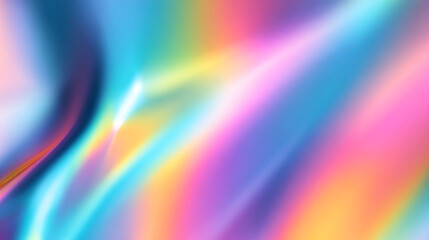 Obraz premium Iridescent Spectrum Abstract Flow of Color