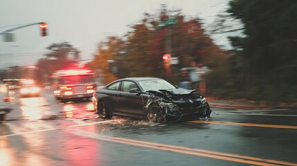 black car crash