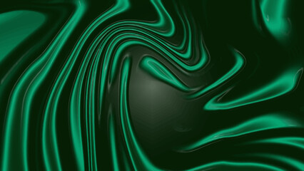 flowing dark green abstract background.
Modern glossy malachite-colored swirl design.