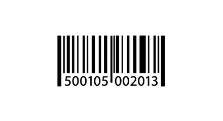 A black and white barcode image, representing product identification and tracking.