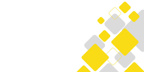 Yellow and grey square element on white background for presentation design. Vector illustration for flyer, banner, backdrop, poster, business card and much more. Suit for business and corporate eps 10