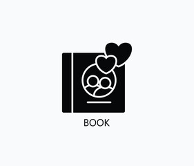 Book Icon Or Logo Isolated Vector Illustration
