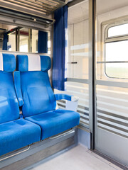 Empty seats in the train