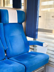 Empty seats in the train