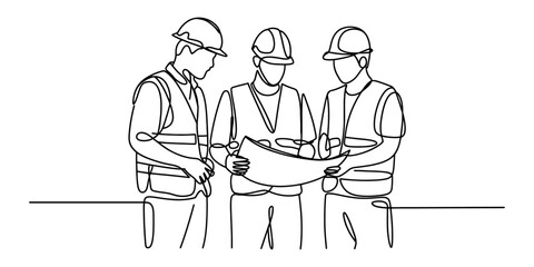Continuous one line drawing of two profiles facing each other with a light bulb symbolizing an idea vector