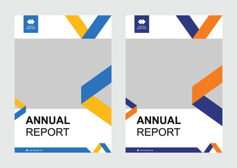 Annual report cover design template business finance marketing