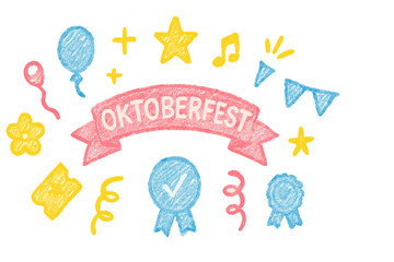 Colorful decoration celebrating Oktoberfest with festive elements and cheerful designs