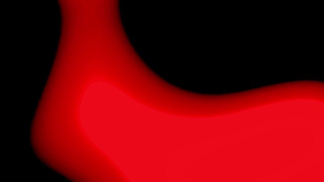 Vibrant abstract red shape on black background perfect for modern design projects and bold artistic presentations