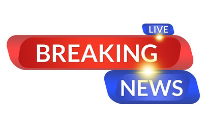 Red and blue breaking news live  lower third ,Breaking News – Live from the Scene