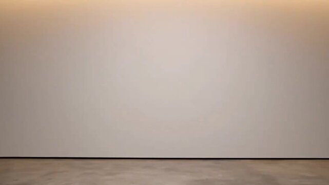 Minimalist interior with a textured wall and polished concrete floor, representing a blank canvas for art or design