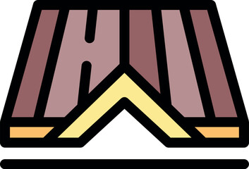 Residential building roof protecting from weather conditions, providing shelter and safety